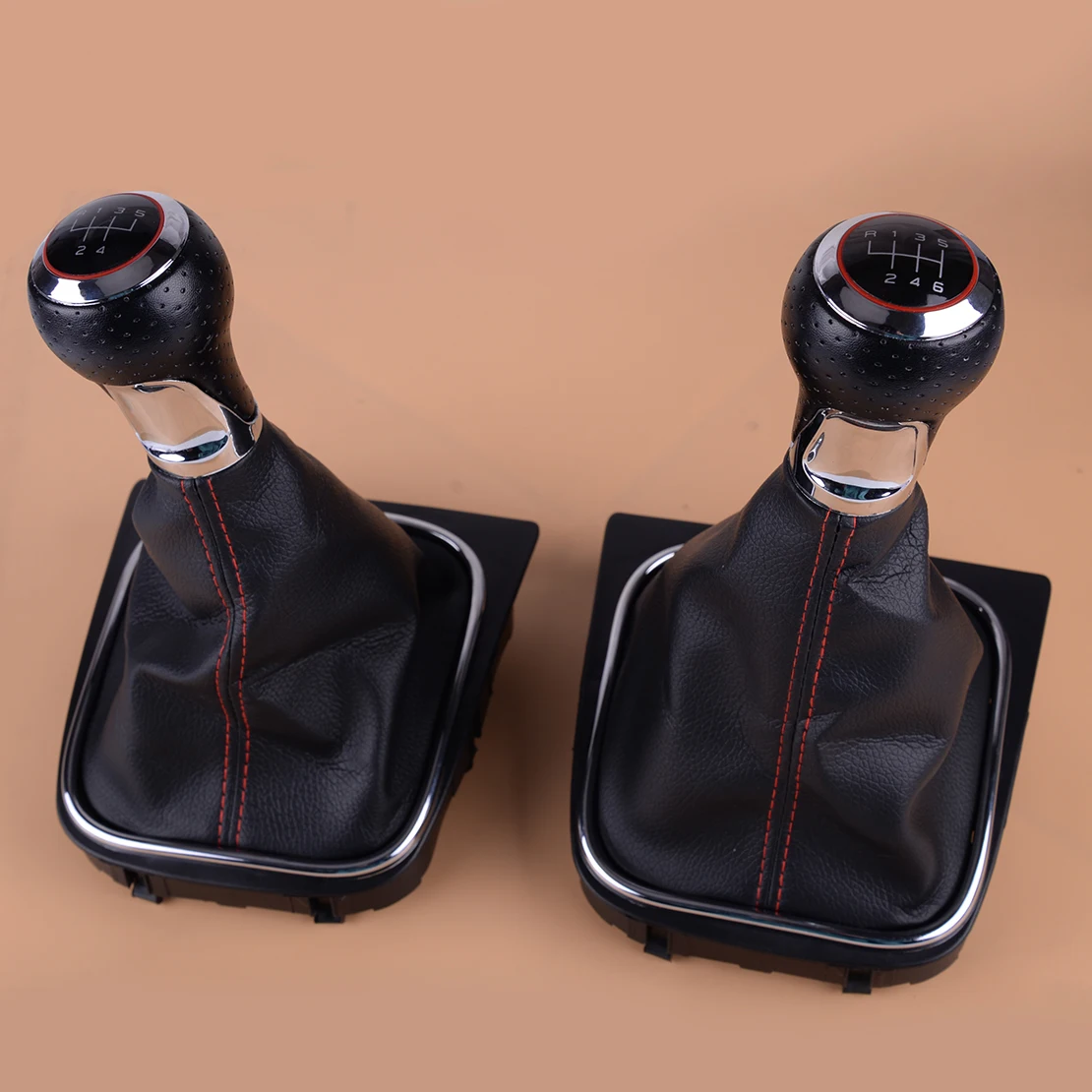 

CITALL 5/6 Speed Manual Gear Lever Stick Shift Knob With Gaiter Boot Cover Fit For VW Golf 5 MK5 R32 GTI 2004-2008 1K0 711 113