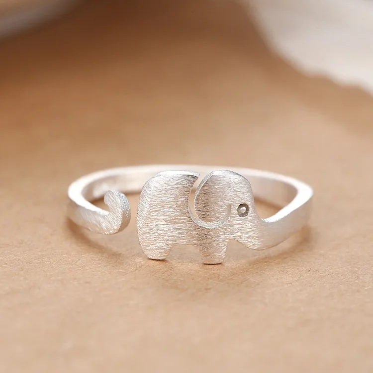 Богемского Серебряный слон кольца для женщин Bijoux (украшения своими руками)