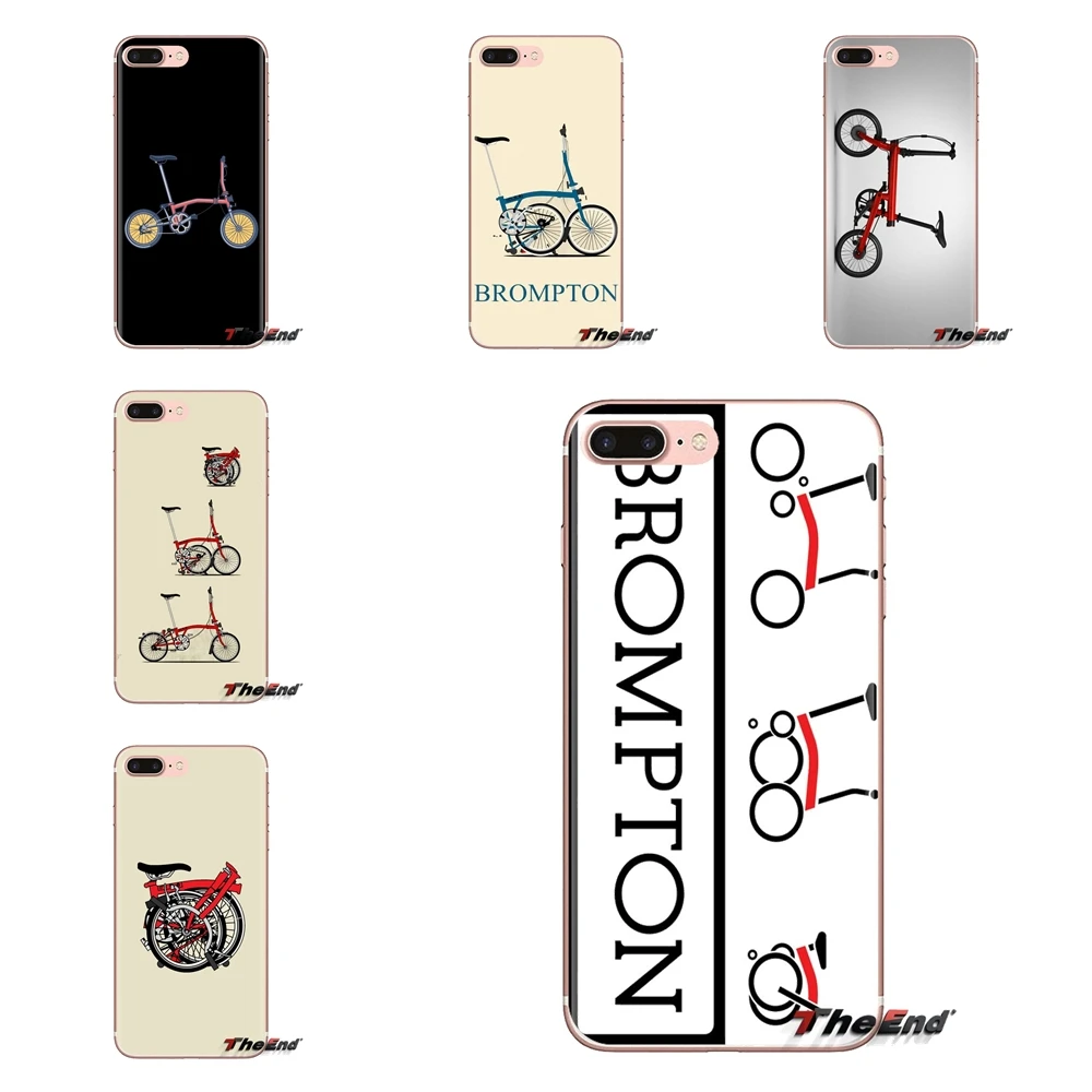 Brompton складной велосипед Искусство Прозрачный мягкий чехол Чехлы для Xiaomi Redmi 4A S2