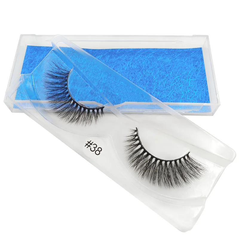 1 box mink eyelashes false natural long lashes handmade 3d extensions makeups cilios maquiagem faux cils | Красота и здоровье