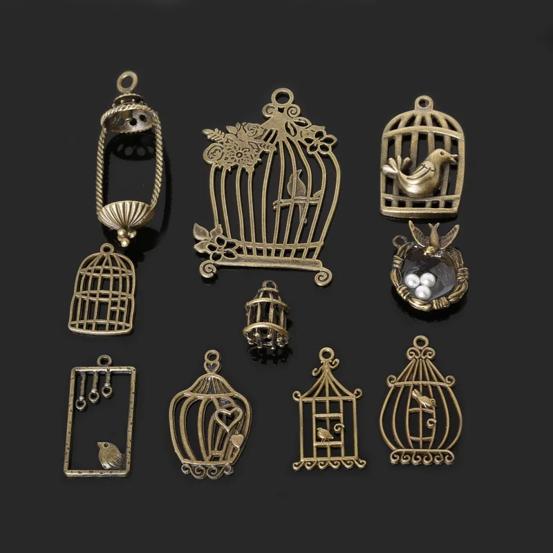 Оптовая продажа античные бронзовые винтажные подвески из цинкового сплава