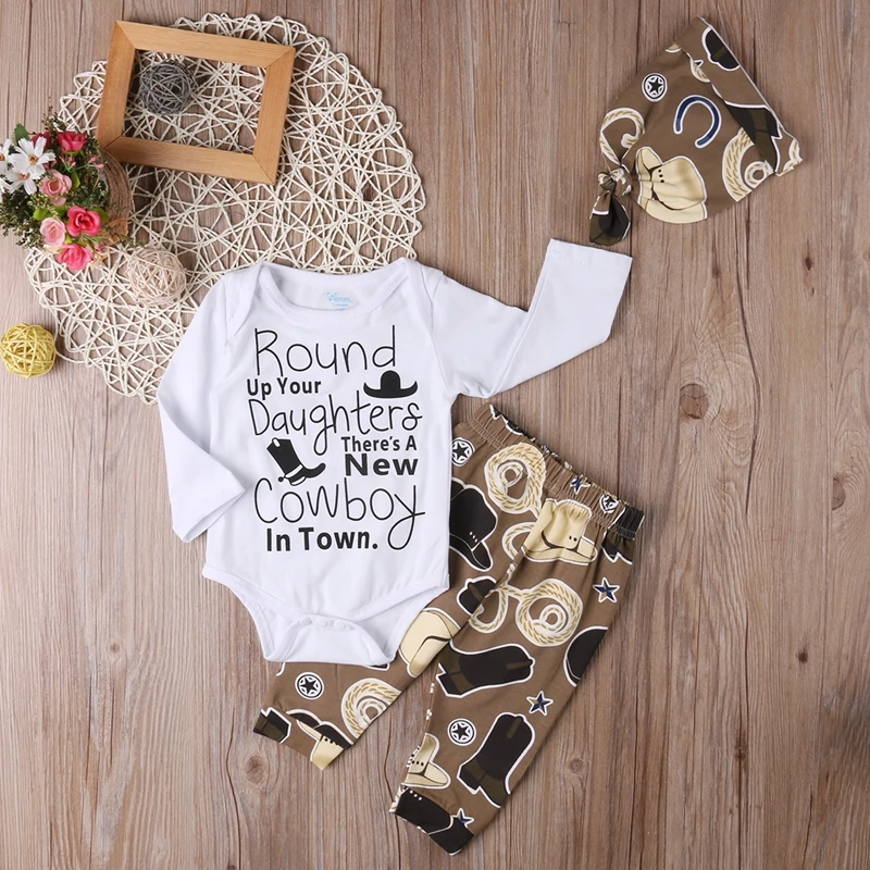 Комбинезон детский хлопковый в ковбойском стиле|newborn baby girl|baby girlbaby outfits newborn |