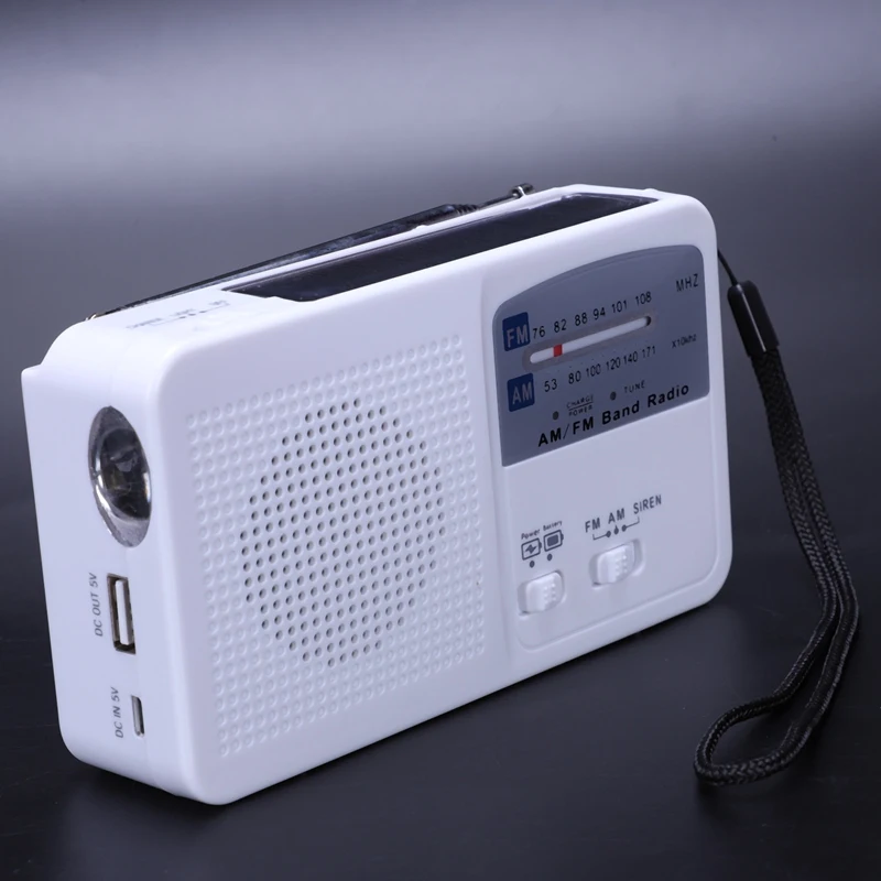 Ручной Динамо радио Светодиодный фонарик зарядное usb устройство для телефона Am/Fm