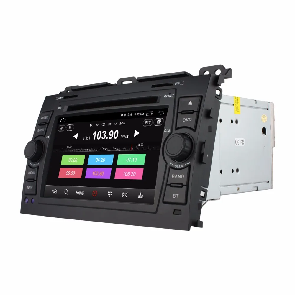 Ownice C500 для Toyota Land Cruiser Prado 120 2002 2009 GPS Navi Радио BT Wi Fi 4 г LTE SIM 1024*600 Android 6.0 dvd плеер|ownice