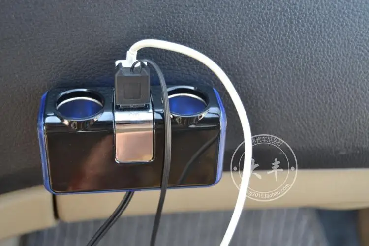 1,5 м супер-длинная проводка, автомобильное usb зарядное устройство, розетка, Авто прикуриватель, распределитель, розетка, один поворот, 2 отверстия, двойной USB интерфейс
