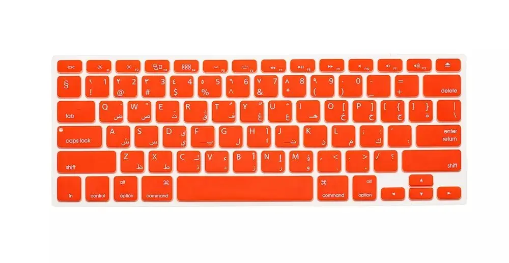 США силиконовый чехол для клавиатуры Защитная пленка MacBook Air Pro 13 15 17 Наклейки на