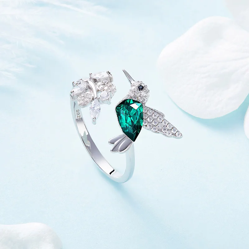CDE 925 серебряное кольцо украшенное кристаллами из женских колец Ringen Voor Vrouwen