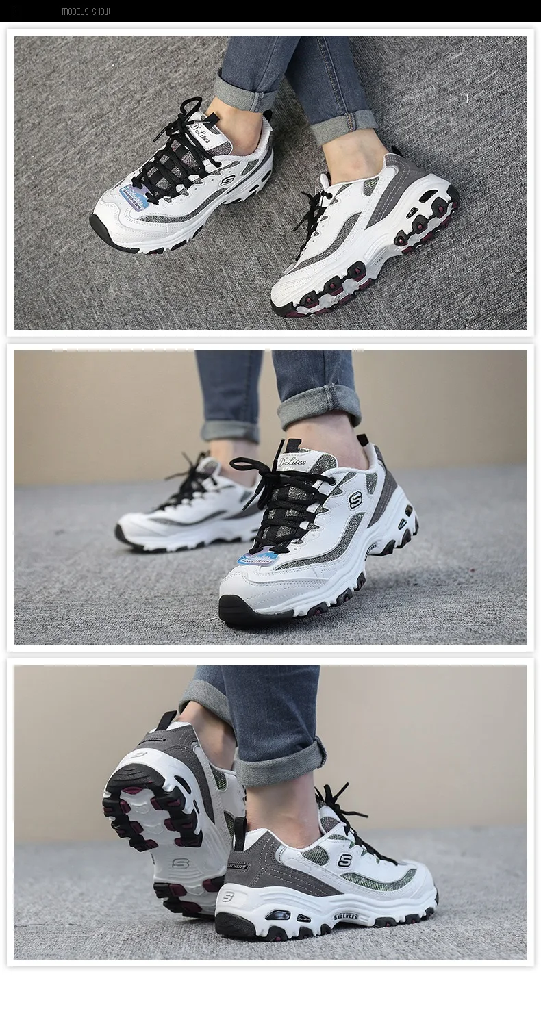 Skechers/; D'LITES; Повседневная обувь; модная женская обувь на платформе; фирменный дизайн; кроссовки; удобная дышащая женская обувь; 999958-ccs