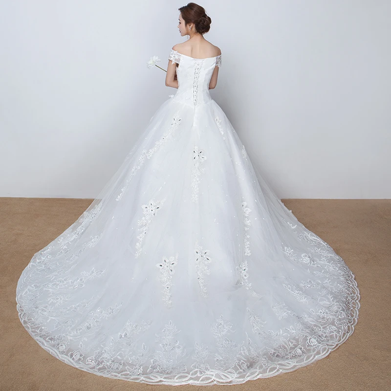lace vintage real photo wedding dress half sleeve bridal gowm simple strapless turkey 2020 with long tail high quality crystals | Свадьбы и