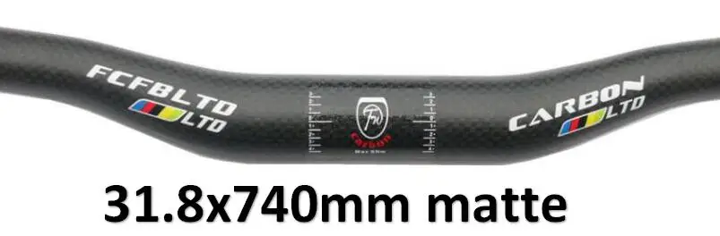 matte FCFB матовые велосипедные Рули из углеродного волокна 3 K, комплекты для горного велосипеда, комплекты для руля, руля для велосипеда, подседельный штырь, углеродные детали - Цвет: matte
