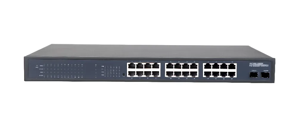 24 Порты и разъёмы гигабитный Ethernet коммутатор с 2 SFP 26 сетевой коммутатор|gigabit ethernet