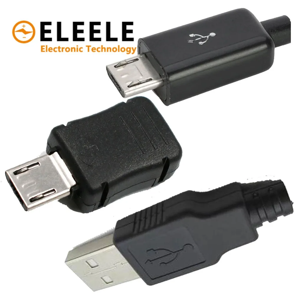 5 шт. IMC Горячее предложение Тип A входящий штекер USB 4 Pin разъем с черной Пластик
