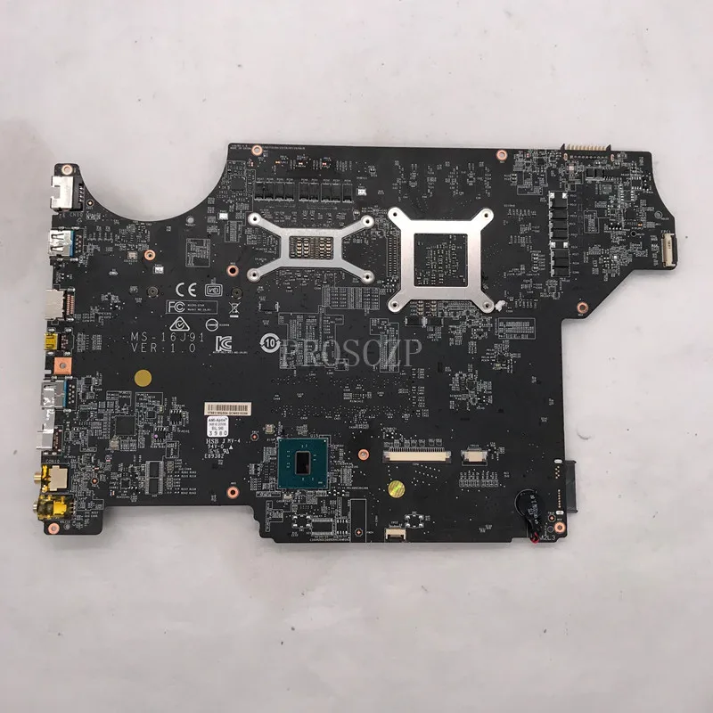 High quality For GE72VR MS-16J91 Laptop motherboard With SR32Q I7-7700HQ CPU GTX1050M 4 GB N17P-G0-A1 100% full Tested | Компьютеры и