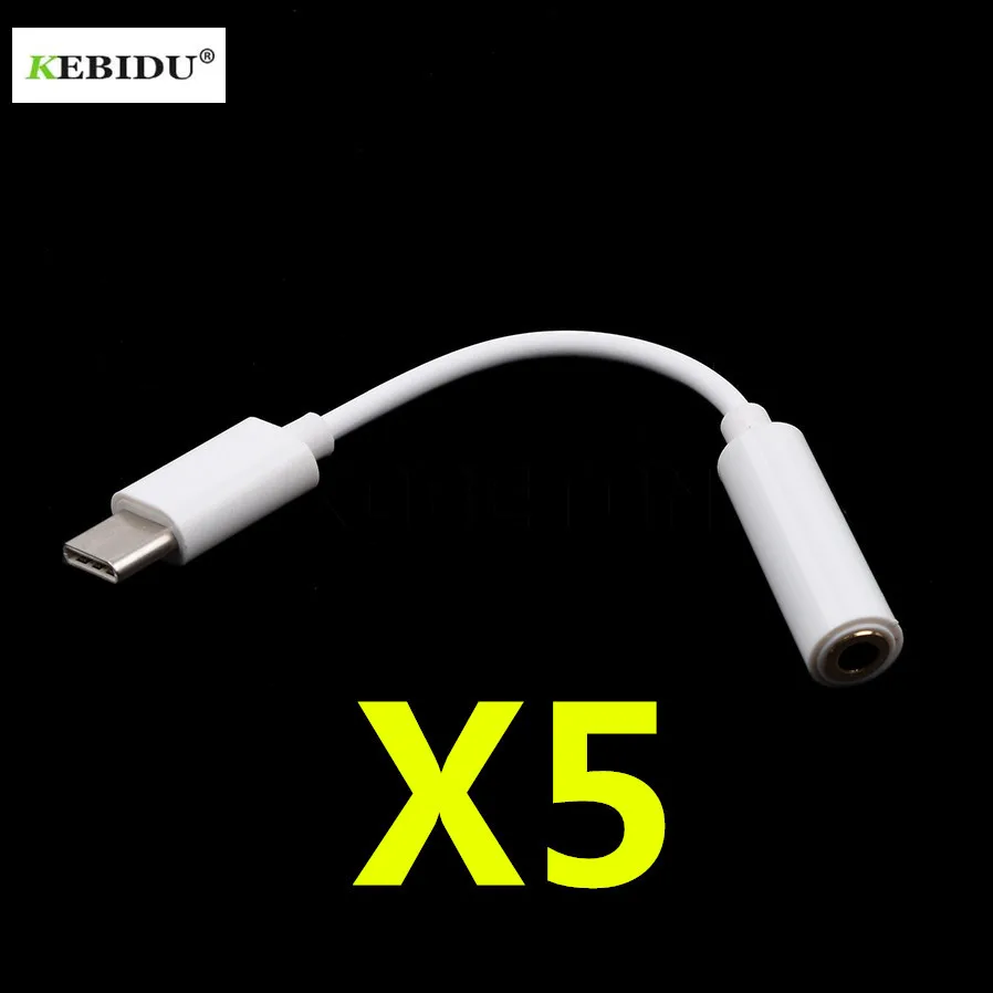 Кабель-адаптер для наушников Kebidu Type-C-3 5 мм usb 3 1 Type C разъем типа папа-3 дюйма AUX Letv