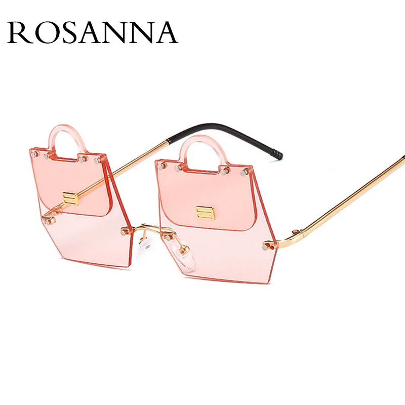 ROSANNA новые женские мужские Квадратные Солнцезащитные очки Роскошные бескаркасные солнцезащитные очки UV400 женские красные солнцезащитные очки