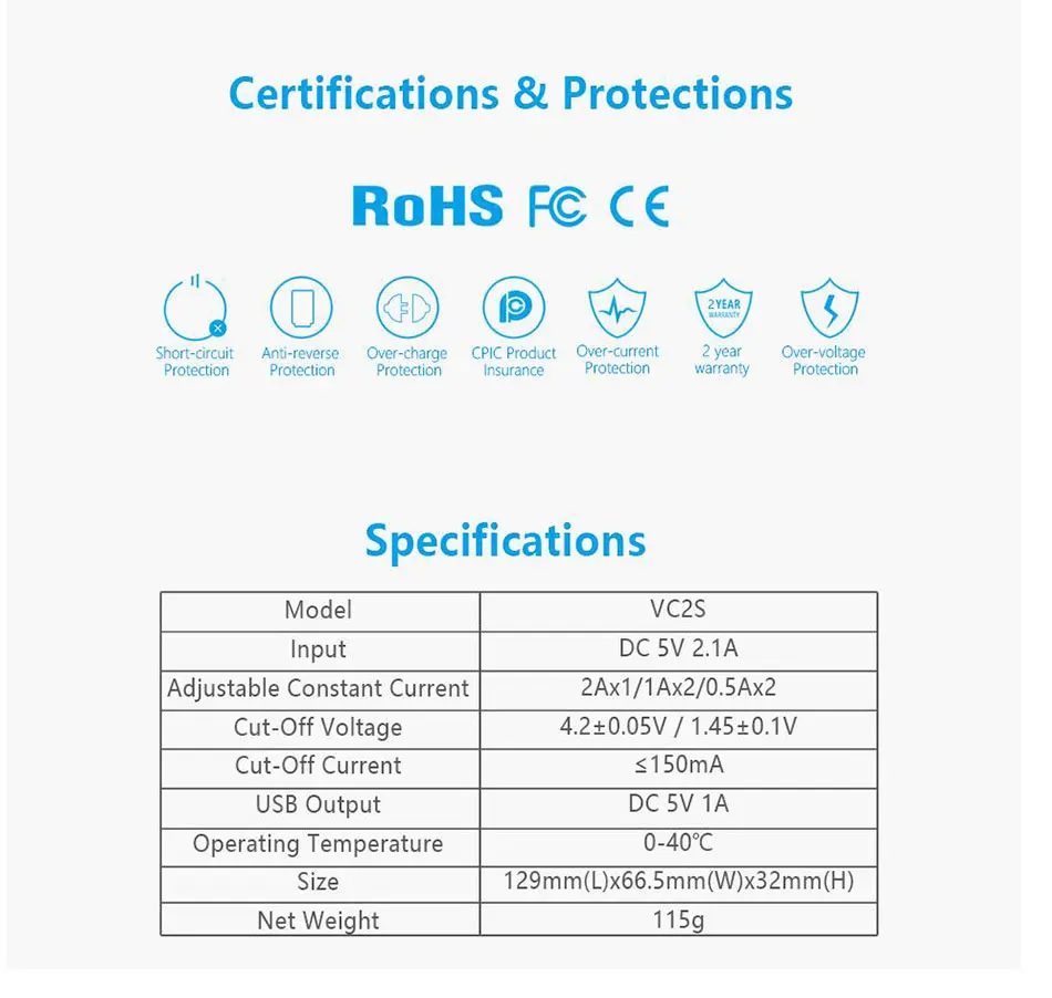 XTAR VC2 VC2S VC4 VC4S красочные VA ЖК-дисплей Экран с эффектом приближения c зарядкой Micro-USB Питание Портативный относится к 3,6 V/3,7 V литий-ионный Тип/IMR/INR/ICR 18650 26650