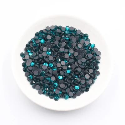 Blue zircon Блестящие розовые стразы с горячей фиксацией, стразы для одежды красного цвета SS6 SS10 SS16 SS20 SS30 стекло кристалл AB исправление камня - Цвет: Blue zircon