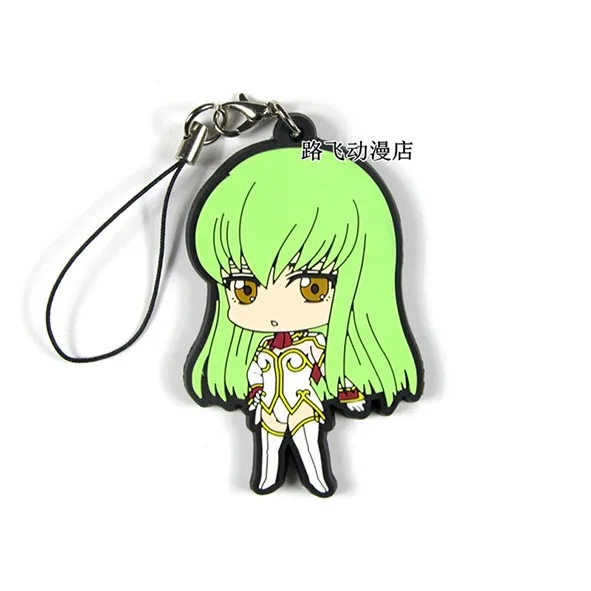 Код GEASS Lelouch of the RE: surrection японский аниме Рисунок резиновый брелок-подвеска для мобильного телефона ремешок