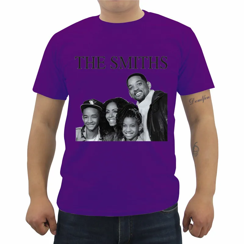 Футболка с принтом The Smiths Will Smith семейные хипстерские футболки летняя мужская