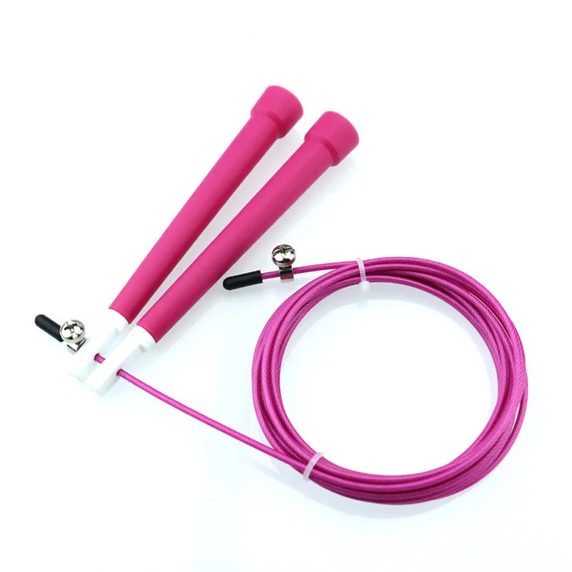 Регулируемая стальная Скакалка 3 м скоростная для фитнеса кроссфита бокса MMA Gome