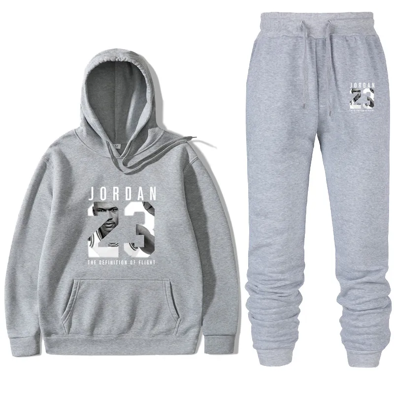 Спортивный костюм мужской из толстовки и брюк флиса хлопка|Мужские свитшоты| |
