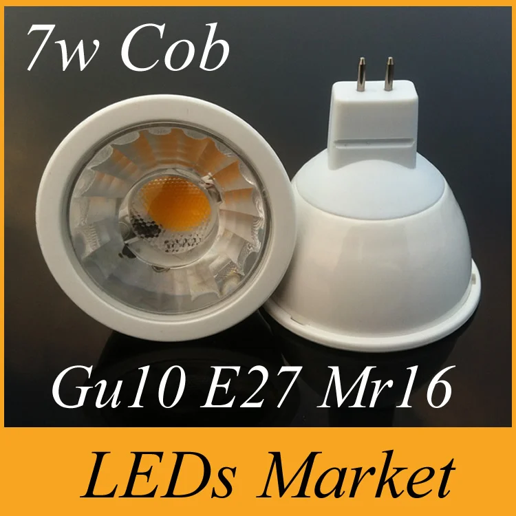 Испания Стиль Cree Cob светодиодные лампы Gu10 Mr16 E27 Светодиодные прожектор 7 Вт 700lm