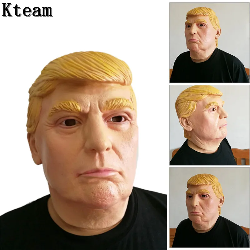 Известный человек Дональд Трамп маска для миллиардеров латексная Хэллоуина