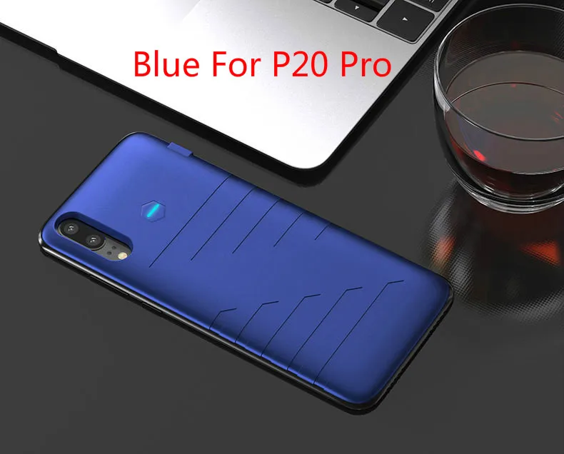 Blue For P20 Pro 6800 мАч для huawei P20, чехол для зарядного устройства, Внешний чехол для смартфона, внешний аккумулятор, 8200 мАч для huawei P20 Pro, чехол для аккумулятора - Цвет: Blue For P20 Pro