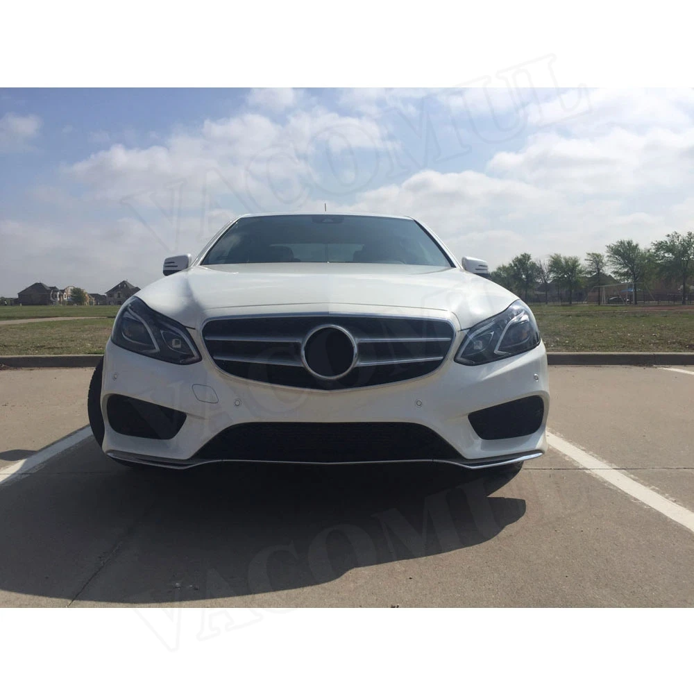 Передний спойлер для W212 из углеродного волокна Mercedes Benz E Class E260 E300 E400 Sport Sedan 4 Door 2014