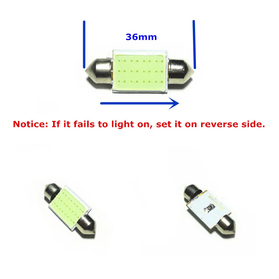 12 В светодиодный автомобильный светильник синего цвета с двумя иглами (COB ing Square)