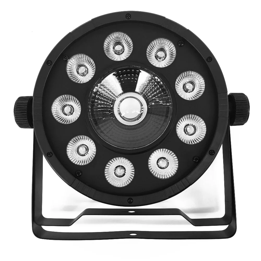 4 шт 9x10 Вт + 1x30 RGB COB 3 в 1 беспроводной пульт дистанционного управления Led Flat Par Light 7 DMX