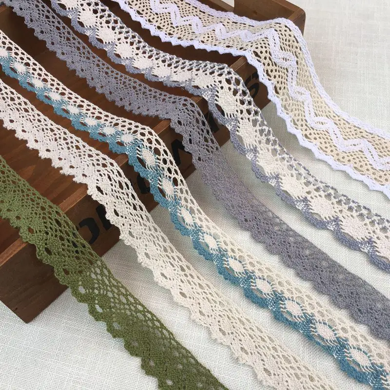 #158 хлопок кружевная ткань 2 ярдов/партия лента белая отделка Лента подарочная