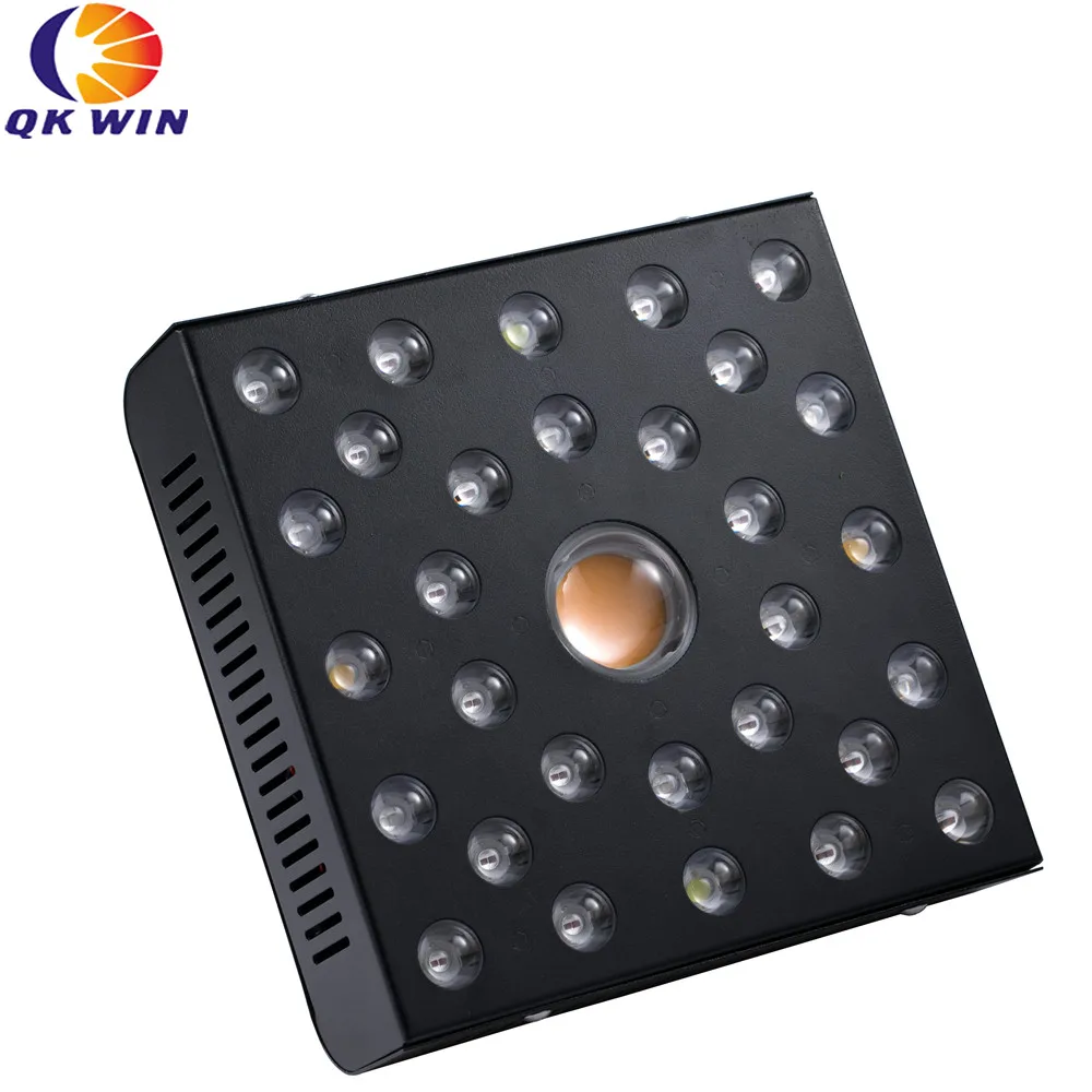 Qkwin MUSA COB led grow light 600 Вт CREE led чип, COB 108 ВТ true power добавить двойной чип-светодиоды с двумя линзами для высокого номинального значения