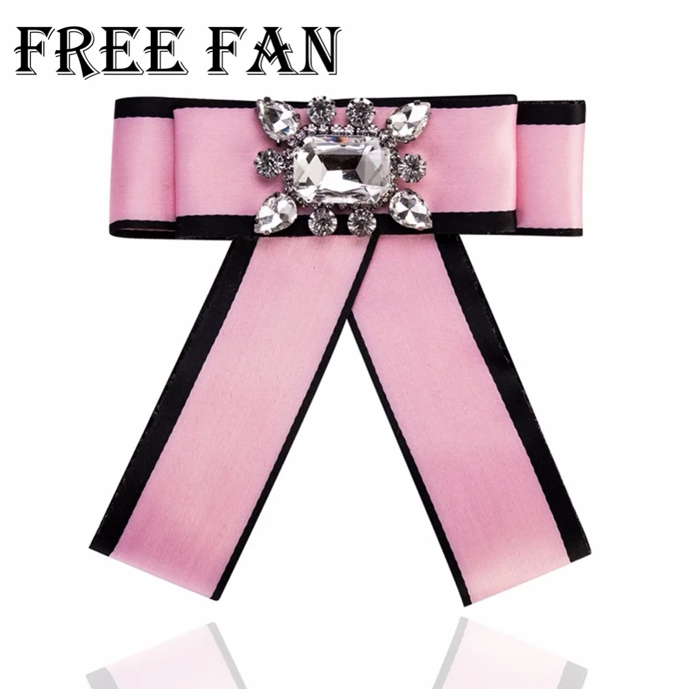 Женская тканевая брошка Free Fan модная с бантом из ленты для свадебной вечеринки