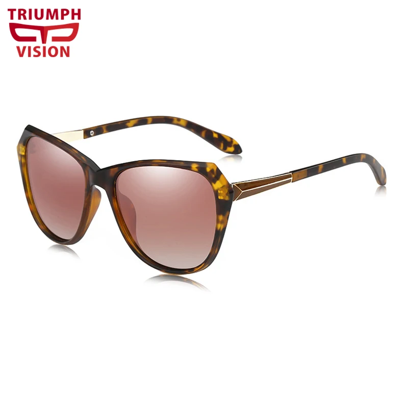Женские зеркальные солнцезащитные очки TRIUMPH VISION серебристые Элегантные