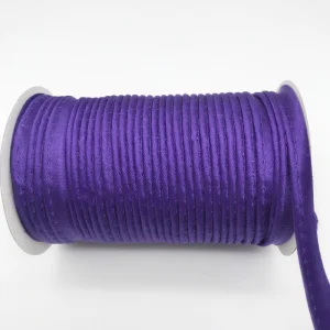 Полиэфирная атласная косая лента, косая лента со шнуром, DIY косая лента, размер: 10 мм-12 мм, 25 ярдов Зеленый, розовый цвет - Цвет: dark purple