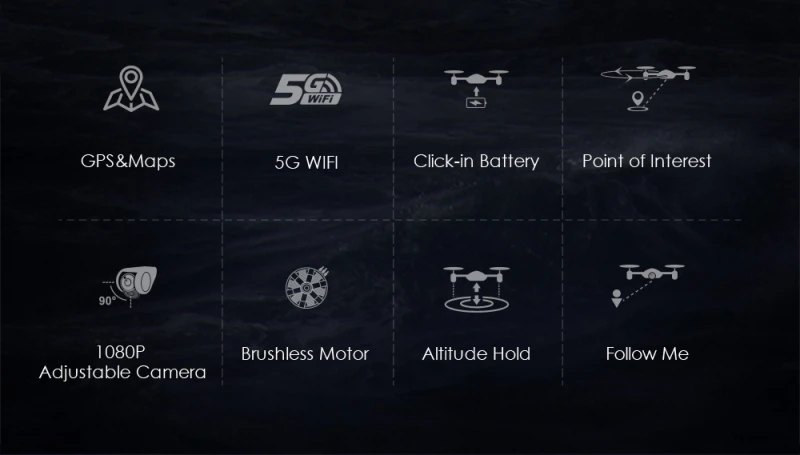 JJRC JJPRO X5 gps Дрон Профессиональный бесщеточный 5G WiFi FPV позиционирование высота удержания 1080P камера с 2 батареями RC Квадрокоптер