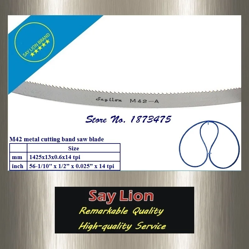 (1 шт. или 3 шт./лот) металлический режущий ленточный пильный станок HSS 1425x13x0 6x14T