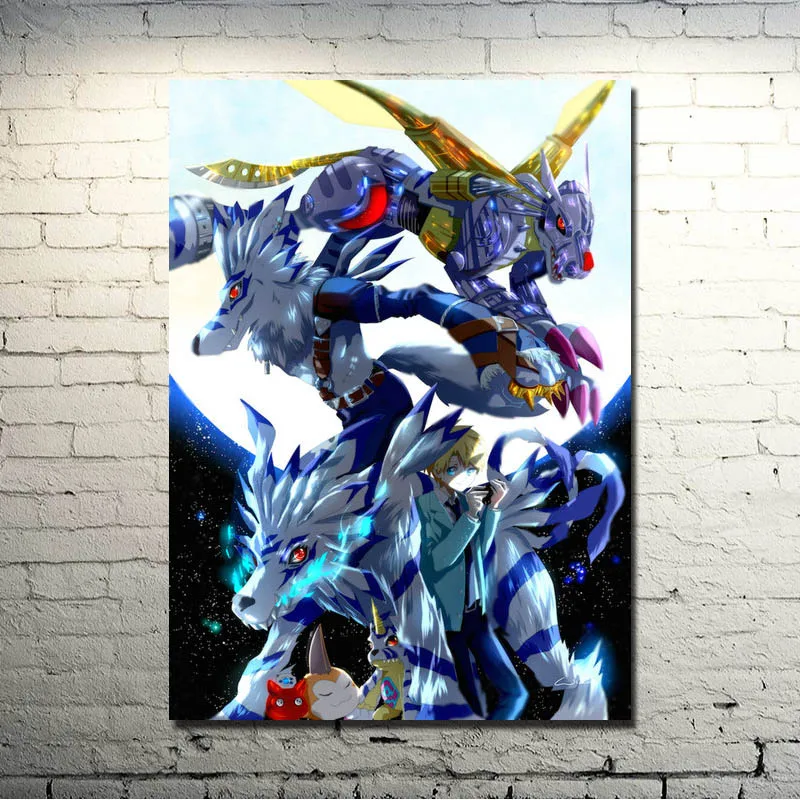 Popigist-Digimon Приключения Tri аниме Шелковый плакат печать 13x18 дюймов фотографии для