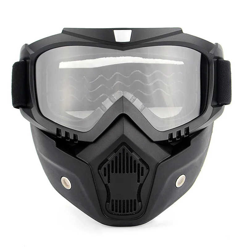Hot ! Retro motorcycle helmet mask detachable goggles and mouth filter perfect open face retro dust-proof half glasses | Автомобили и