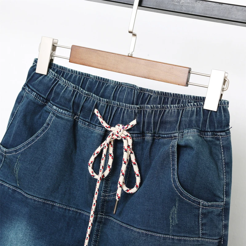 Модные женские джинсы 2019 Весна Осень корейский эластичный пояс джинсовые брюки