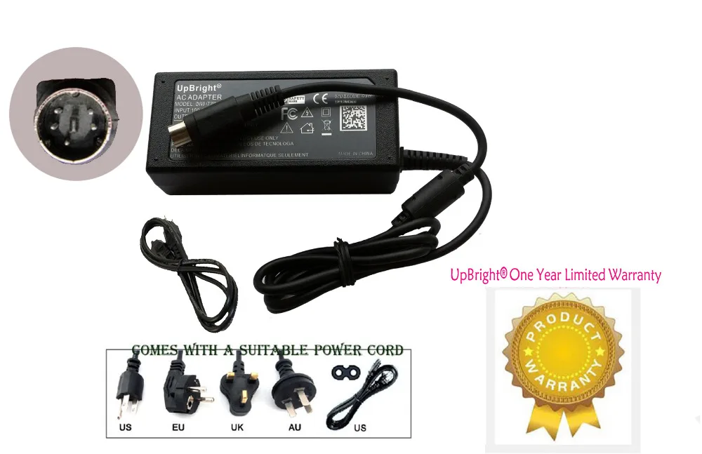 5 контактный адаптер UpBright Mini DIN 12 В 2 а переменного/постоянного тока для фонаря
