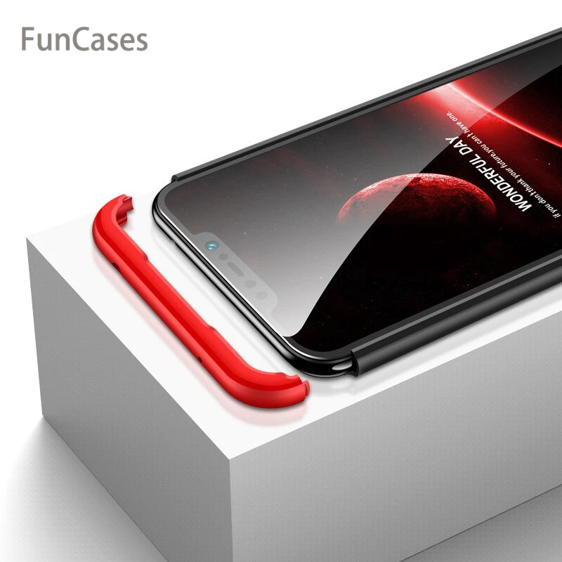 Для Xiaomi PocoPhone F1 чехол Роскошный 360 градусов полное покрытие жесткий пластик