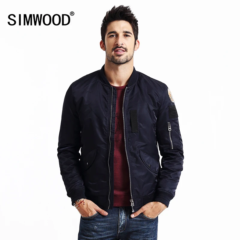 Мужская бейсбольная куртка МА 1 SIMWOOD бомбер в стиле Хип хоп зимний жакет 2019