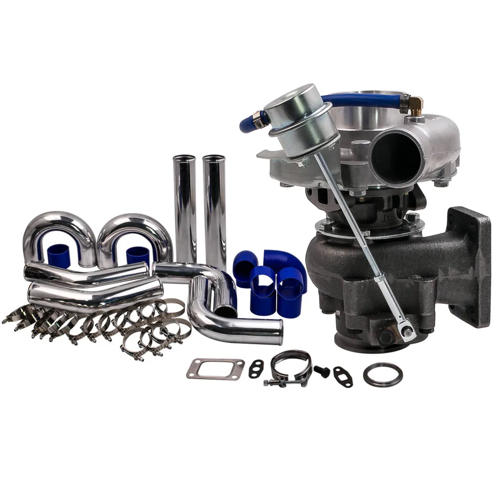 Для гибридного турбокомпрессора T3 T4 A/R .63 .50 V Band Турбокомпрессор 4 6 цилиндрового