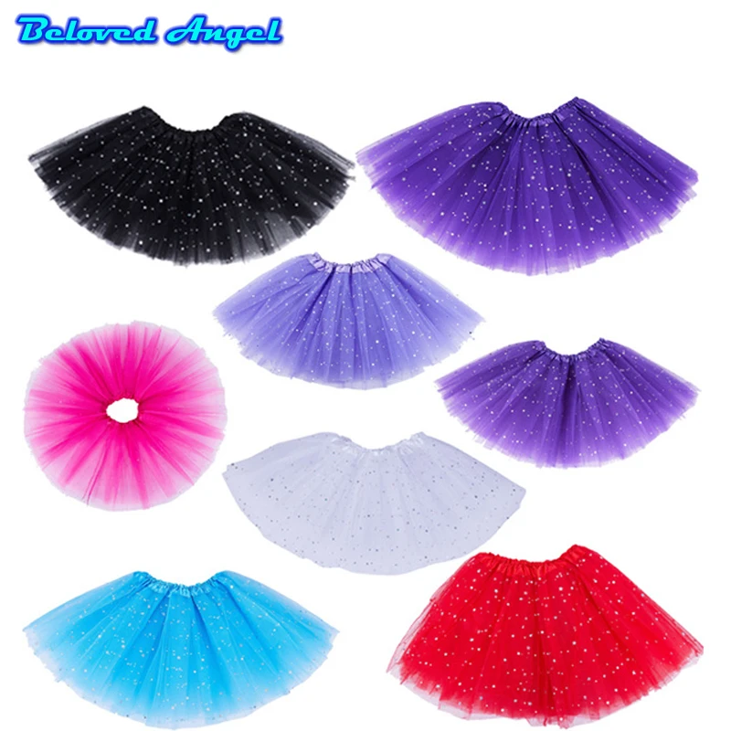 

2019 детская многослойная Тюлевая юбка-пачка, красочная Женская одежда для девочек, юбка для балета и вечеривечерние