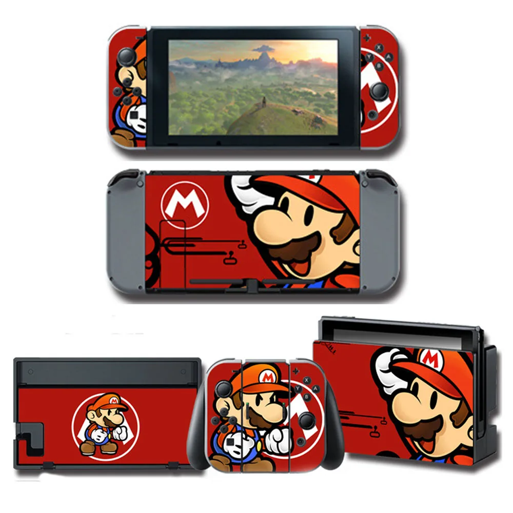MADALIAN Тема игры протектор кожи наклейка для nintendo Switch NS консоль+ контроллер+ подставка держатель Защитная пленка NS кожа - Цвет: MADALIAN