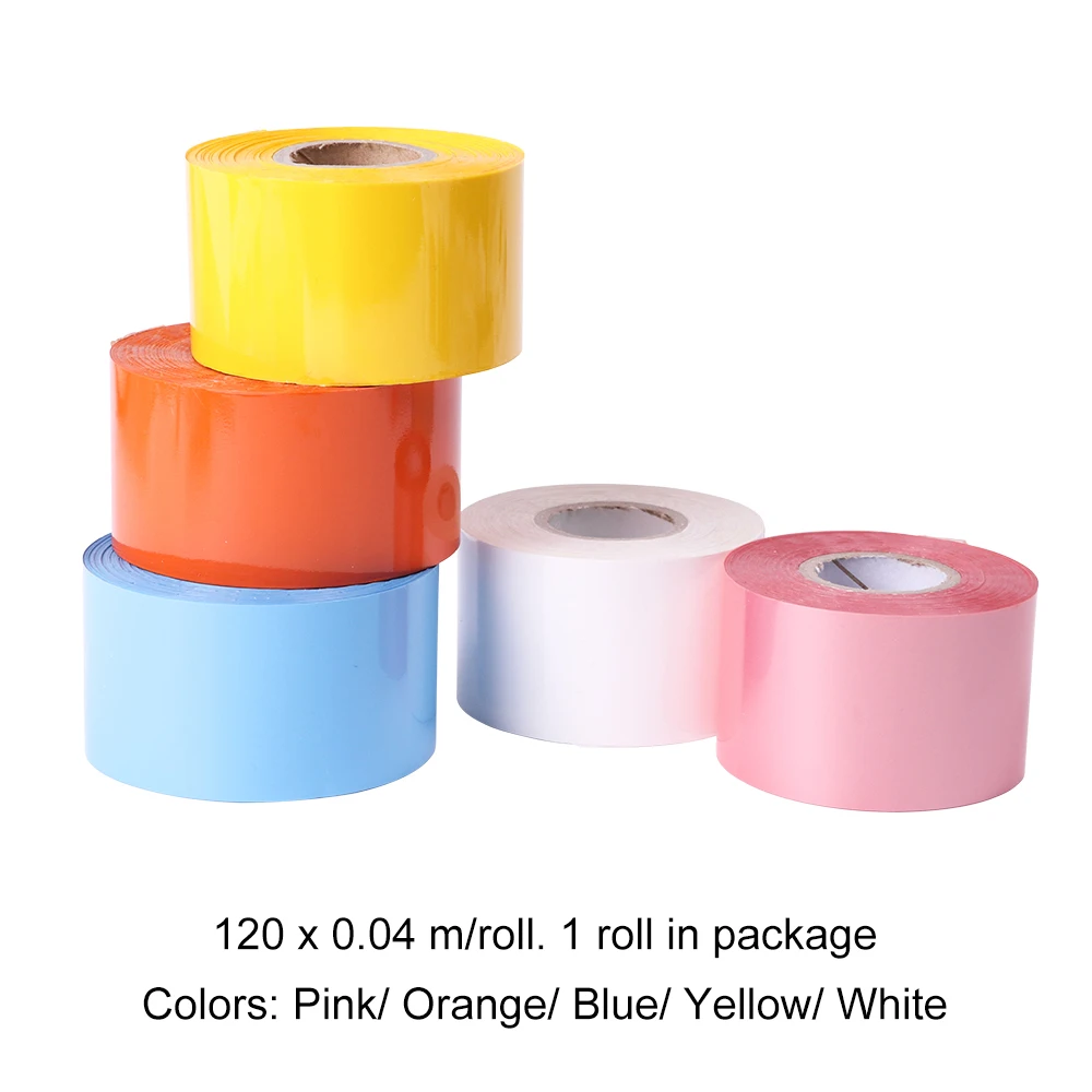 120 meter Candy Color Nail Transfer Foil Polish Sticker Blue/Yellow/Pink Roll Adhesive Decor for Art Design LA898 | Красота и