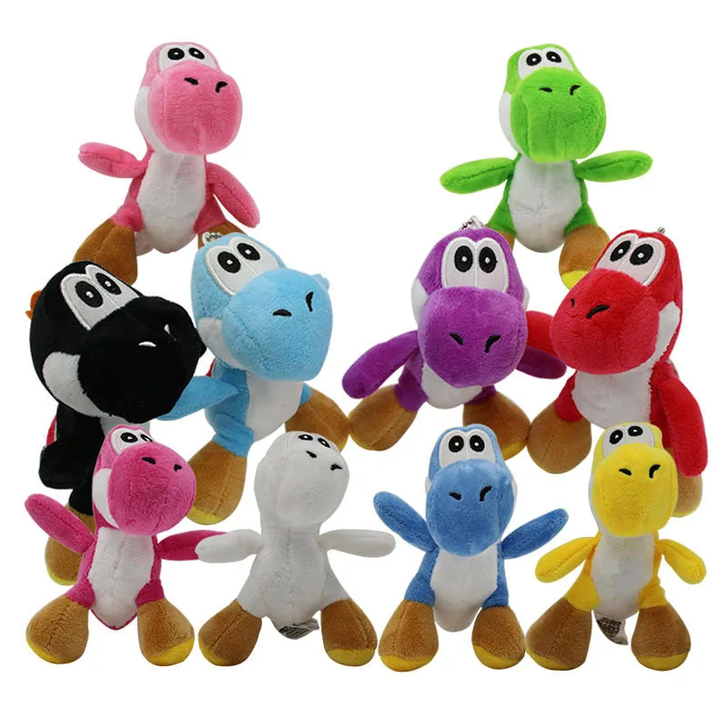 Плюшевые куклы ASSOT 20 см супер Mario Bros стоячий Йоши дракон мягкие Peluche детские