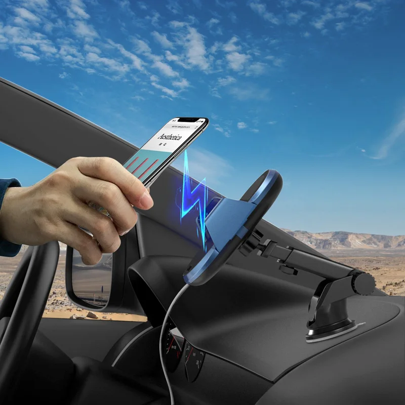 Qi Wireless Car Charger for iPhone X 8 8plus Samsung Galaxy s7 S8 S9 plus Note Infrared sensing Holder Fast | Мобильные телефоны и